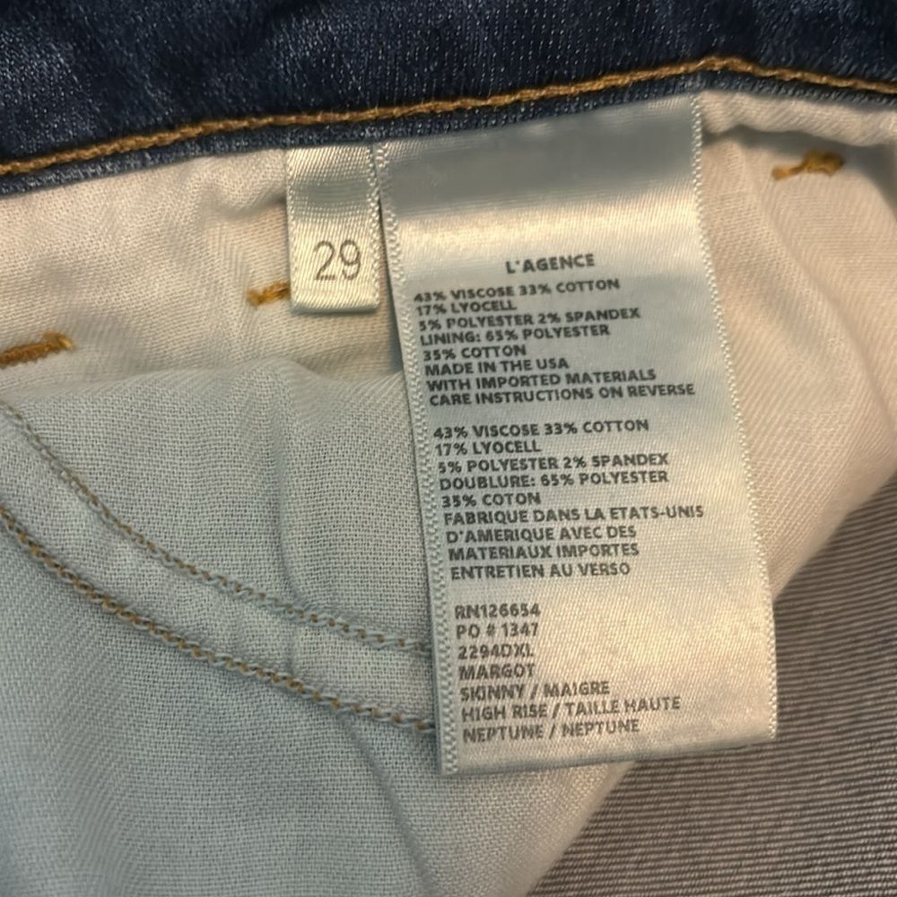 L’AGENCE blue denim jeans 29 - Picture 4 of 5
